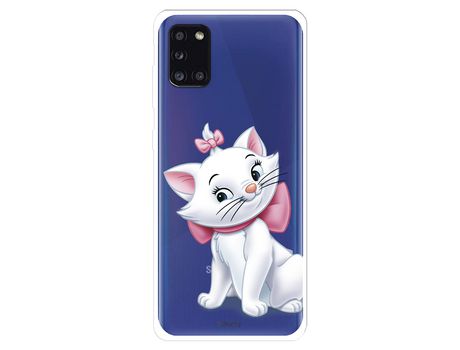 Funda para Samsung Galaxy A31 Oficial de Disney Marie Silueta - Los Aristogatos