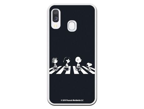 Funda para Samsung Galaxy A40 Oficial de Peanuts Personajes Beatles - Snoopy