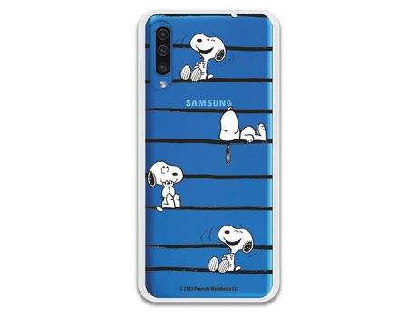 Funda para Samsung Galaxy A50 Oficial de Peanuts Snoopy rayas - Snoopy