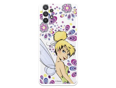 Funda para Samsung Galaxy A32 5G Oficial de Disney Campanilla Flores - Peter Pan