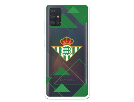 Funda para Samsung Galaxy A51 del Betis Escudo Fondo transparente - Licencia Oficial