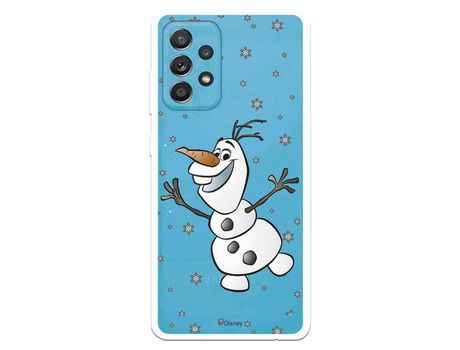 Funda para Samsung Galaxy A52 5G Oficial de Disney Olaf Transparente - Frozen
