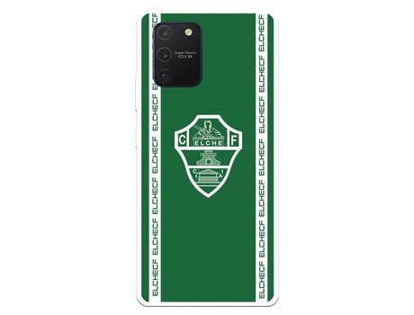 Funda para Samsung Galaxy A91 del Elche CF Escudo Fondo Verde - Licencia Oficial Elche CF
