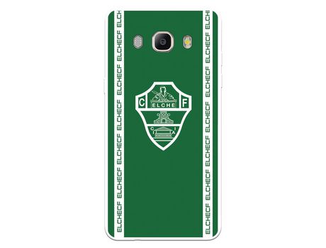 Funda para Samsung Galaxy J5 2016 del Elche CF Escudo Fondo Verde - Licencia Oficial Elche CF