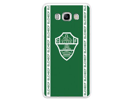 Funda para Samsung Galaxy J7 2016 del Elche CF Escudo Fondo Verde - Licencia Oficial Elche CF