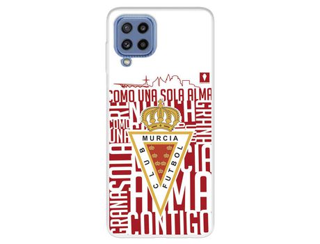 Funda para Samsung Galaxy M32 del Real Murcia Escudo Fondo Blanco - Licencia Oficial Real Murcia