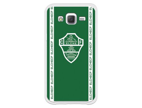 Funda para Samsung Galaxy J5 del Elche CF Escudo Fondo Verde - Licencia Oficial Elche CF