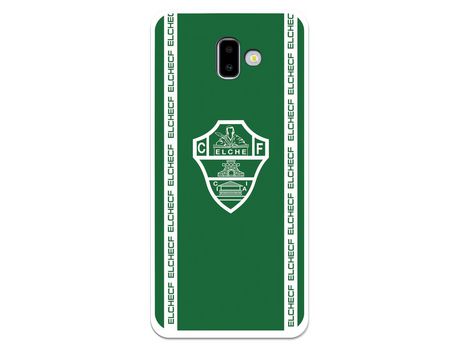 Funda para Samsung Galaxy J6 Plus del Elche CF Escudo Fondo Verde - Licencia Oficial Elche CF