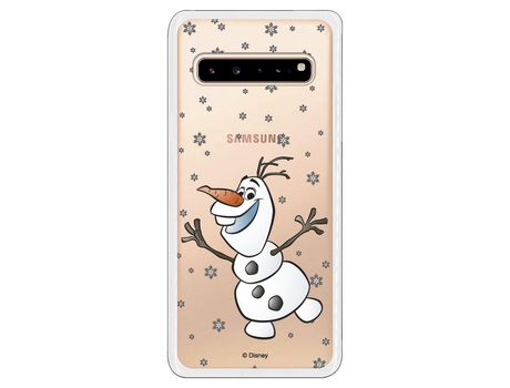 Funda para Samsung Galaxy S10 5G Oficial de Disney Olaf Transparente - Frozen