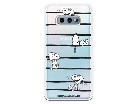 Funda para Samsung Galaxy S10e Oficial de Peanuts Snoopy rayas - Snoopy