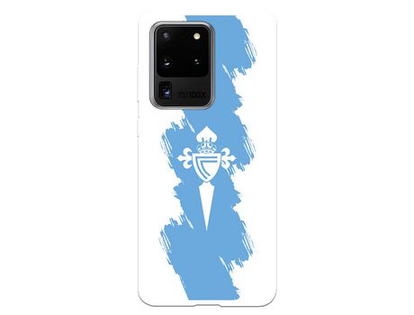 Funda para Samsung Galaxy S20 Ultra del Celta Escudo Trazo azul - Licencia Oficial RC Celta
