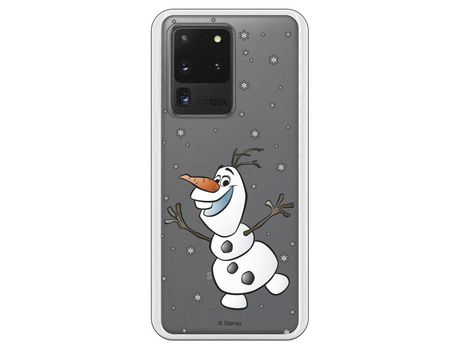 Funda para Samsung Galaxy S20 Ultra Oficial de Disney Olaf Transparente - Frozen