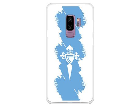 Funda para Samsung Galaxy S9 Plus del Celta Escudo Trazo azul - Licencia Oficial RC Celta
