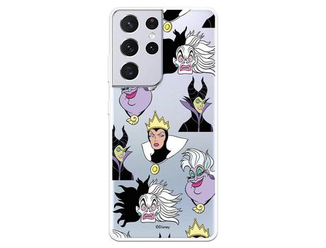 Funda para Samsung Galaxy S21 Ultra Oficial de Disney Villanas Patrón