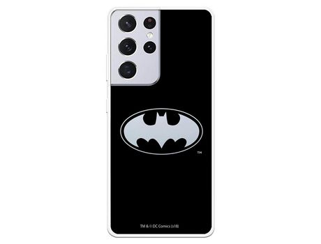Funda para Samsung Galaxy S21 Ultra Oficial de DC Comics Batman Logo Transparente - DC Comics
