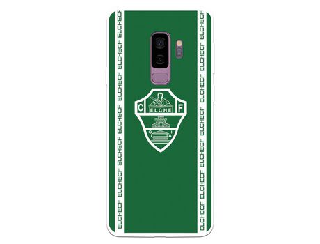 Funda para Samsung Galaxy S9 Plus del Elche CF Escudo Fondo Verde - Licencia Oficial Elche CF