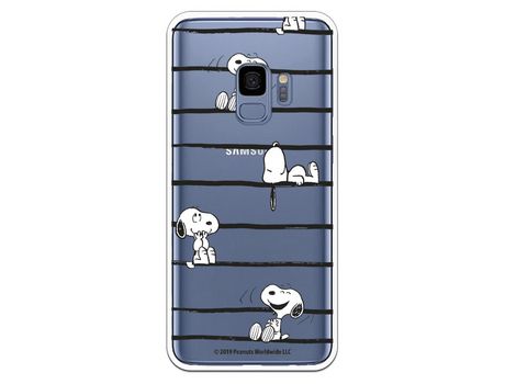 Funda para Samsung Galaxy S9 Oficial de Peanuts Snoopy rayas - Snoopy