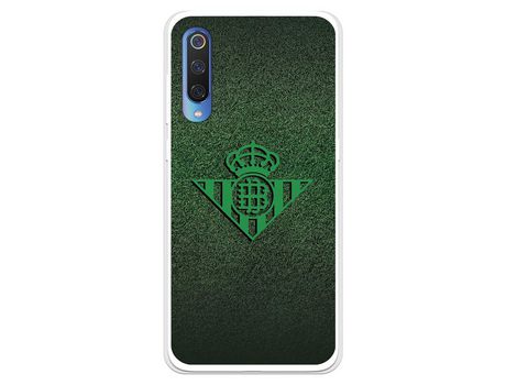 Funda para Xiaomi Mi 9 del Betis Escudo Verde Fondo trama - Licencia Oficial