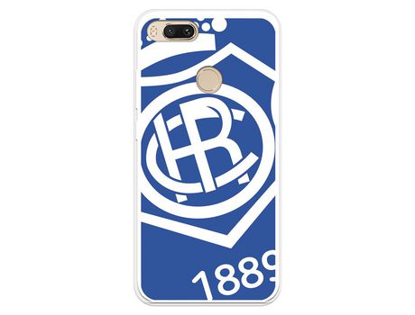 Funda para Xiaomi Mi A1 del Recre Escudo Fondo azul - Licencia Oficial Real Club Recreativo de Huelva