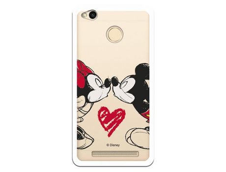 Funda para Xiaomi Redmi 3 Pro Oficial de Disney Mickey y Minnie Beso - Clásicos Disney