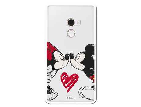 Funda para Xiaomi Mi Mix 2 Oficial de Disney Mickey y Minnie Beso - Clásicos Disney