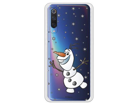 Funda para Xiaomi Mi 9 Oficial de Disney Olaf Transparente - Frozen