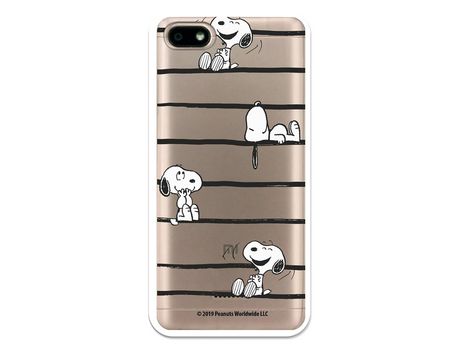 Funda para Xiaomi Redmi 6A Oficial de Peanuts Snoopy rayas - Snoopy