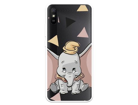 Funda para Xiaomi Redmi 9A Oficial de Disney Dumbo Silueta Transparente - Dumbo