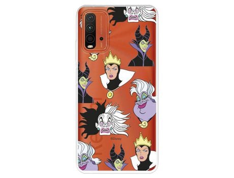 Funda para Xiaomi Redmi 9T Oficial de Disney Villanas Patrón