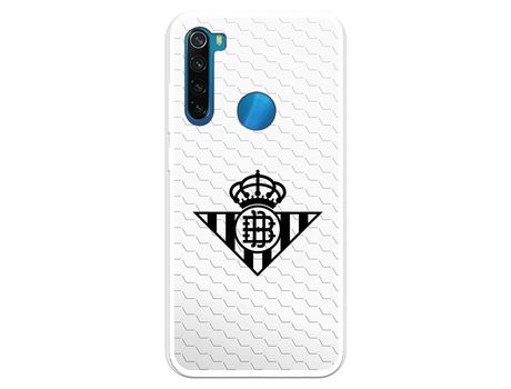 Funda para Xiaomi Redmi Note 8 del Betis Escudo Negro Fondo Red - Licencia Oficial