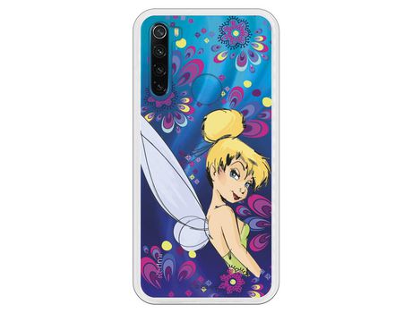 Funda para Xiaomi Redmi Note 8 Oficial de Disney Campanilla Flores - Peter Pan