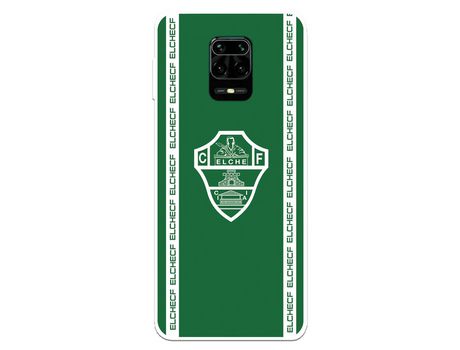 Funda para Xiaomi Redmi Note 9S del Elche CF Escudo Fondo Verde - Licencia Oficial Elche CF