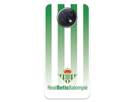 Funda para Xiaomi Redmi Note 9T del Betis Fondo Rayas Verdiblancas - Licencia Oficial