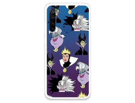 Funda para Xiaomi Redmi Note 8T Oficial de Disney Villanas Patrón