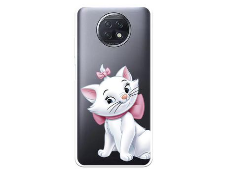 Funda para Xiaomi Redmi Note 9T Oficial de Disney Marie Silueta - Los Aristogatos