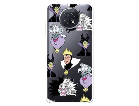 Funda para Xiaomi Redmi Note 9T Oficial de Disney Villanas Patrón