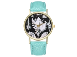 Reloj Analógico De Cuarzo Para Hombre Con Correa De Pu, Estilo Casual T247-a (menta)