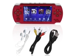 Consola De Videojuegos Portátil Retro Con Pantalla Lcd Fluida Y Batería De Larga Duración - Roja