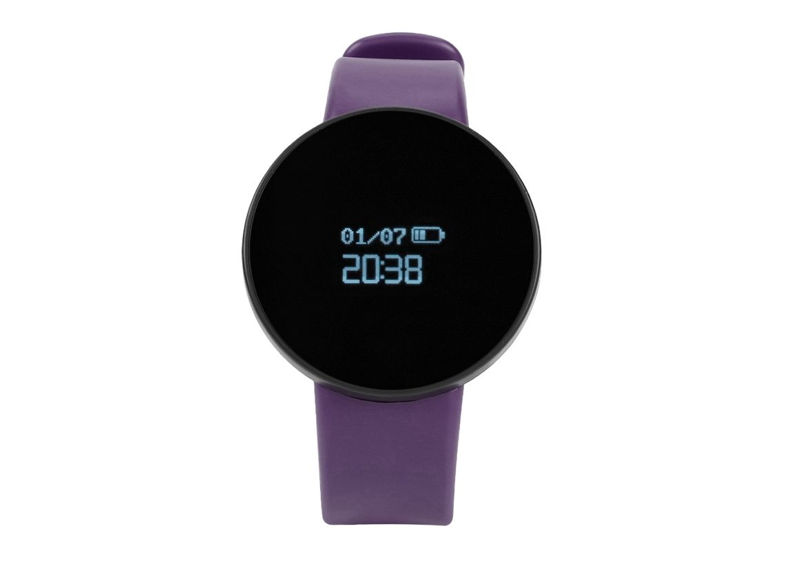 Pulsera Deportiva (morada) Podómetro Inteligente Monitor De Frecuencia Cardíaca Rastreador De Pasos Con 10 Días De Standby