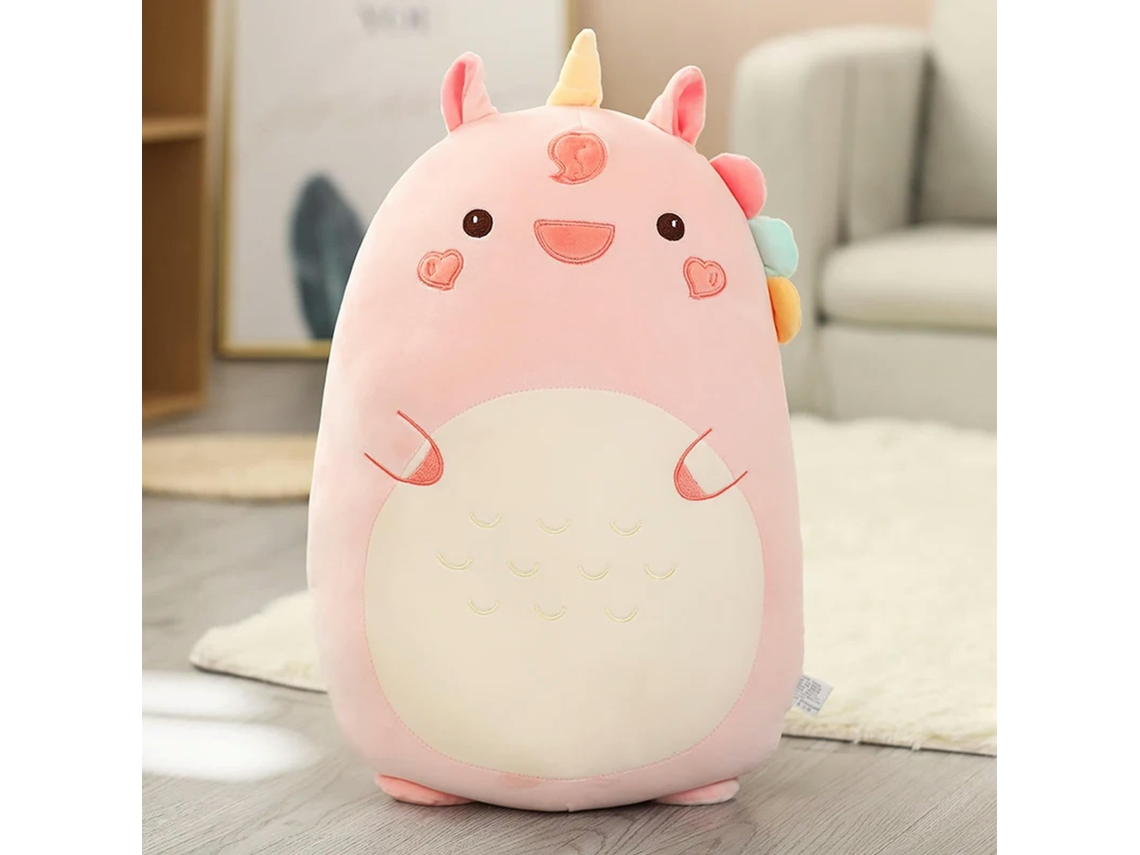 Muñeco De Peluche De Cerdo, Dinosaurio, Conejo, Husky, León, Polluelo, Almohada De Peluche Para Regalo De Cumpleaños Y Navidad, 80 Cm