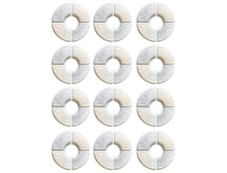Juego de 12 filtros para bebederos para mascotas, embalaje individual de PE, 127 mm x 38 mm