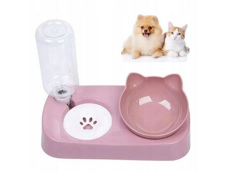 Bebedero automático para mascotas - Tamaño mediano, rosa