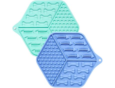 Juego de cuencos para mascotas de diseño nórdico, azul nórdico verde nórdico