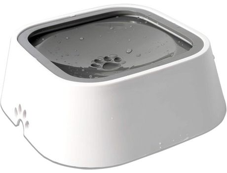 Cuenco de agua para mascotas, gris