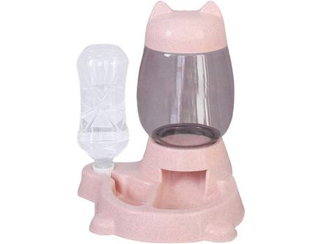 Comedero para gatos, rosa