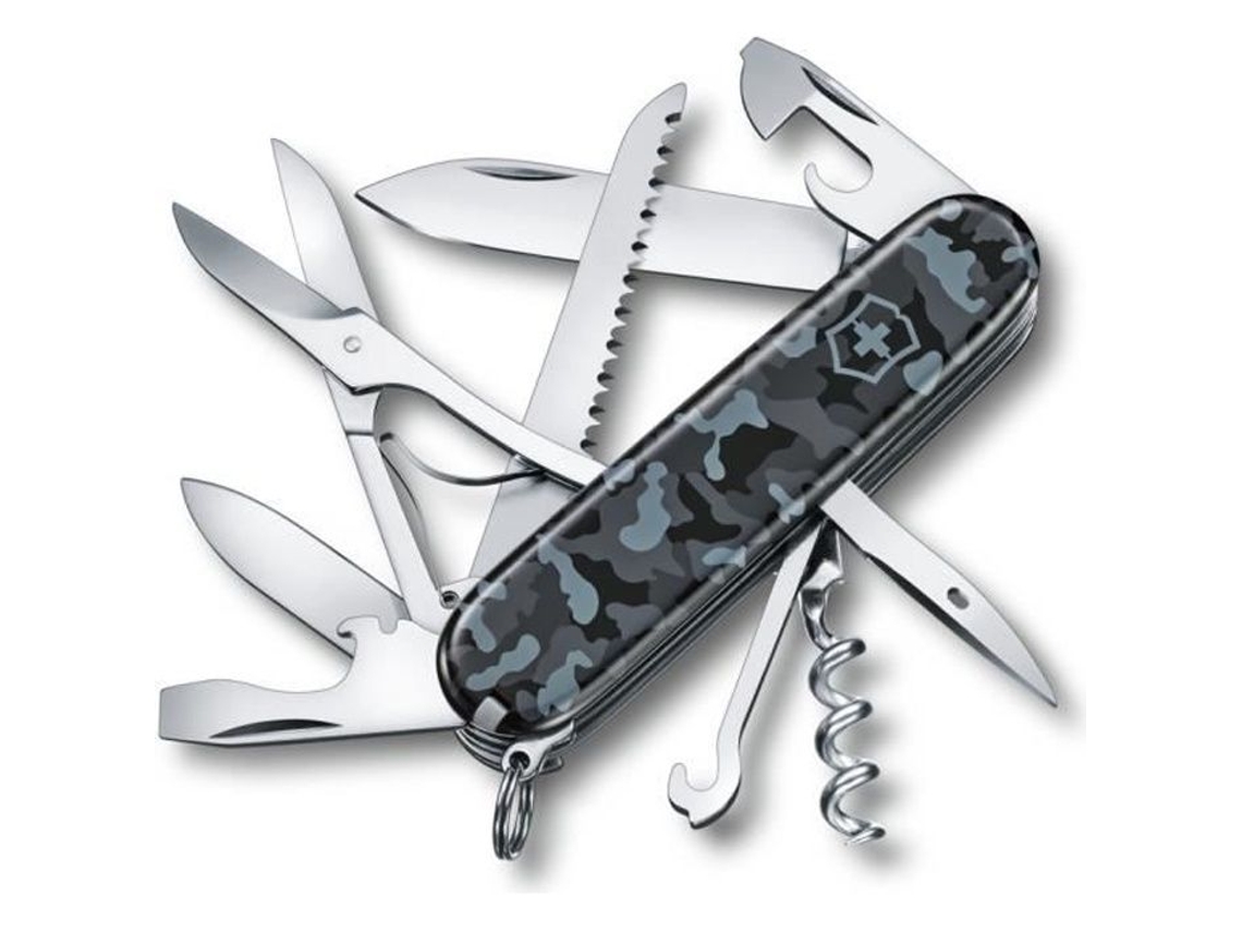 Cuchillo Suizo Victorinox Huntsman 15 Funciones Camuflaje Navy Acero Inoxidable