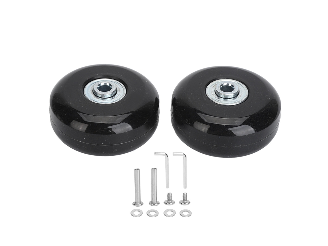 2 Ruedas De Repuesto Para Maleta Giratoria Universal De Goma Pu Con Herramienta, 56x24 Mm
