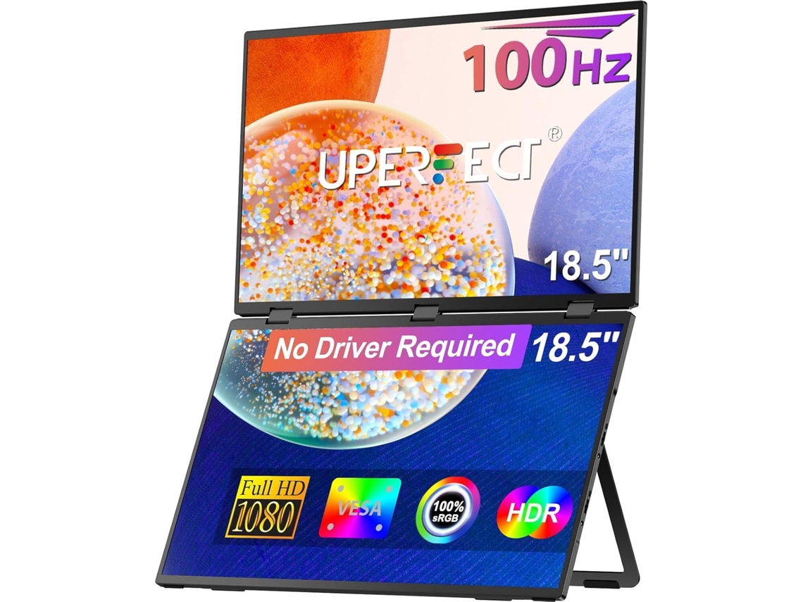 Monitor portátil Uperfect de 18,5 pulgadas y 100 Hz