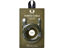 Cable FRESH 'N REBEL Fabriq (USB - Lightning - 1.5 m - Verde) — USB - Lightning | 1.5 m