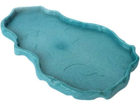 Cuenco de comida para tortugas y cajas de tierra en Blue Lagoon tamaño grande COZEVDNT